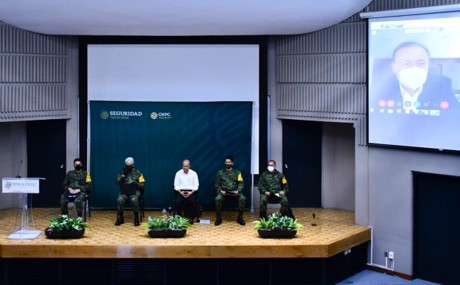 SSPC, CNPC y SINAPROC, brindan reconocimiento al Ejército Mexicano por su destacada labor con el Plan DN-III-E