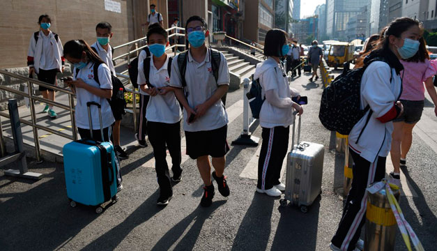 Beijing ordena el cierre de escuelas por nuevos casos de COVID-19