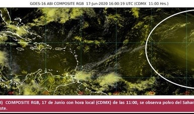 Polvo del Sahara que llega a México no representa riesgo alto para la población