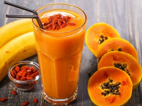 BATIDO DE PAPAYA, LINAZA Y AVENA  PARA BAJAR DE PESO.