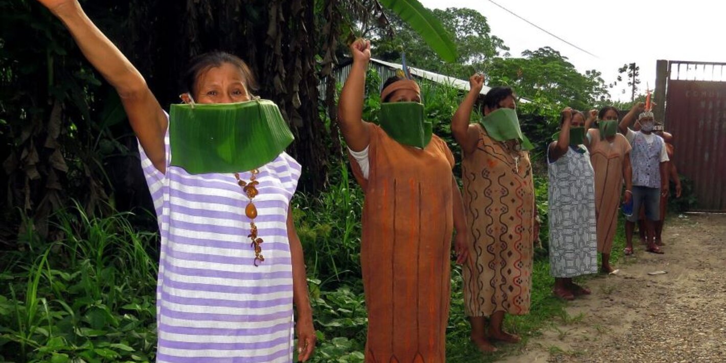 En cuenca Amazónica organizaciones indígenas trabajan para luchar contra la pandemia de COVID-19 .