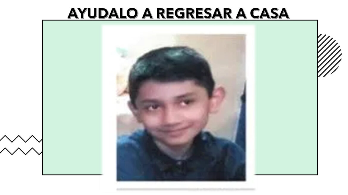 Activan Alerta Amber para localizar a Ángel Santiago Reyes Mendoza