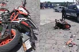 ACCIDENTE DE MOTOCICLISTAS EN LA AUTOPISTA MEXICO-CUERNAVACA