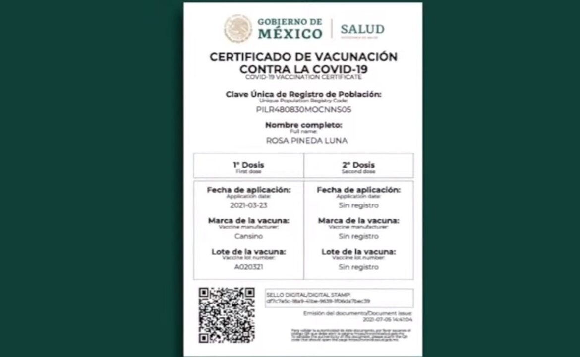 Certificado de vacunación COVID: Así puedes obtenerlo