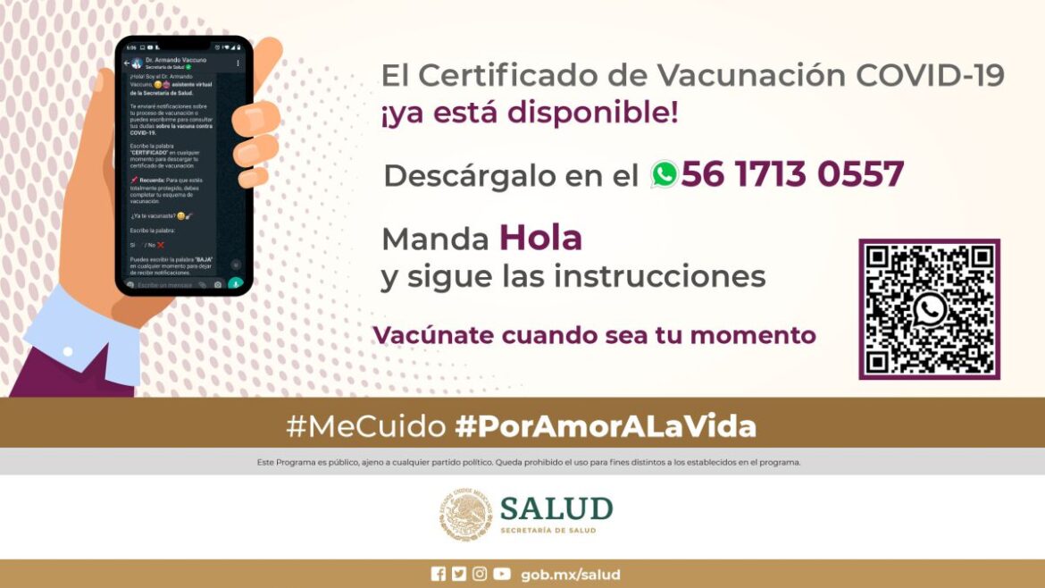 Certificado de vacunación COVID: así puedes descargarlo desde WhatsApp