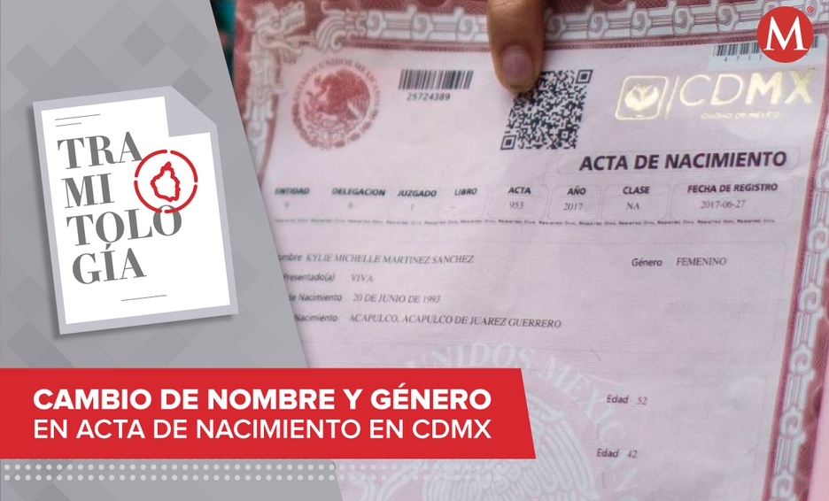 ¿Cómo cambiar el género en mi acta de nacimiento? Paso a paso