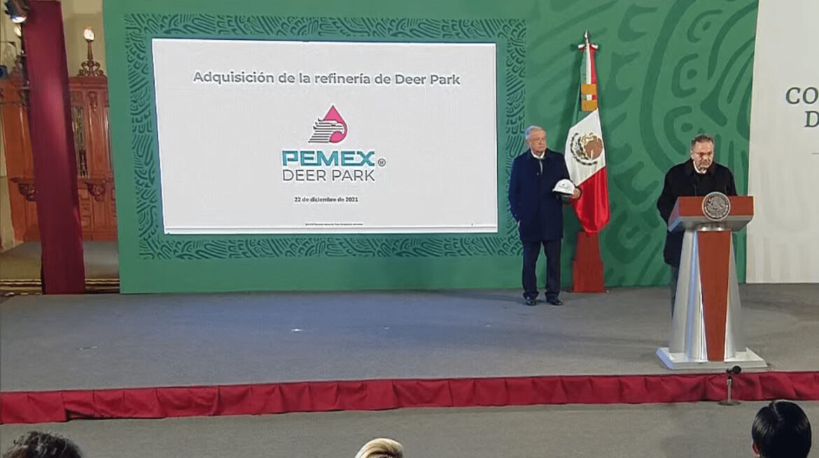 EEUU aprobó la venta a Pemex de la refinería Deer Park, AMLO anuncia.