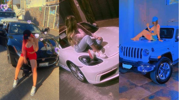 De Porsche a Mercedes Benz: los autos de lujo en los que se fotografiaba Gaby Castillo