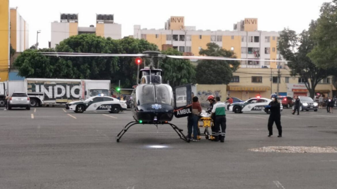 Trasladan en helicóptero a heridas en choque en la México-Cuernavaca