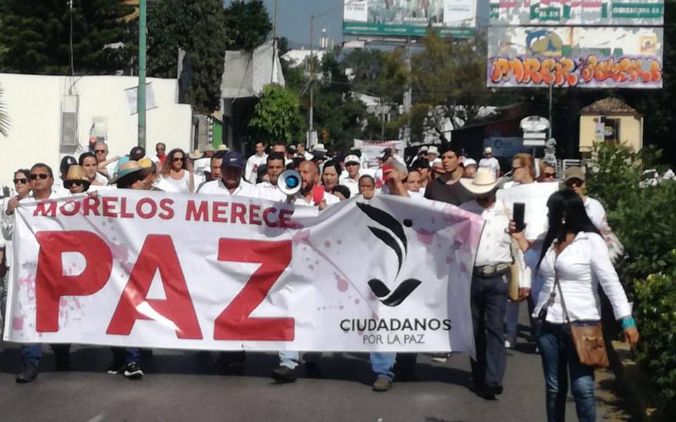 Realizan octava marcha por la paz en Cuernavaca