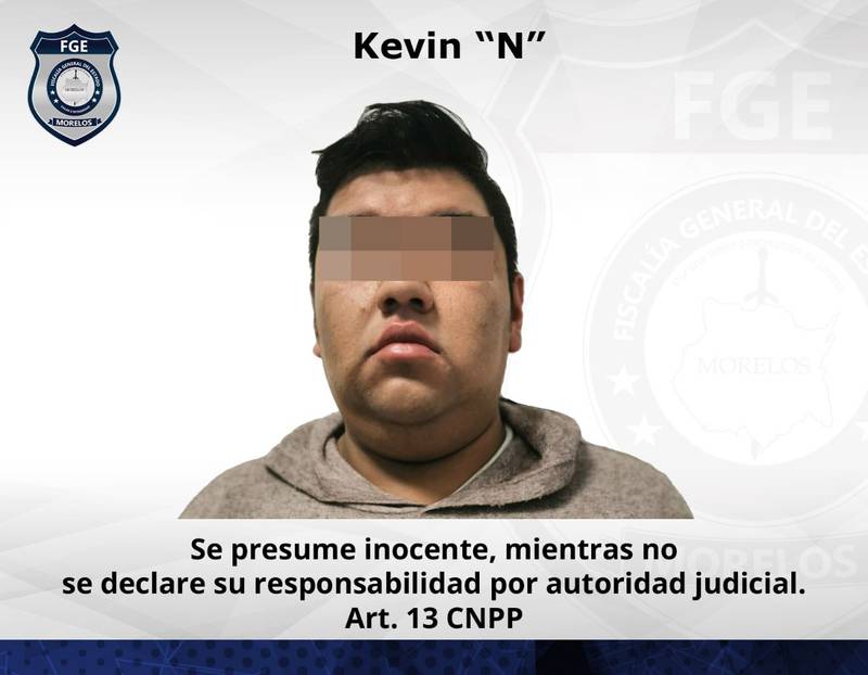 Fiscalía de Morelos detiene a Kevin ‘N’ por secuestro agravado