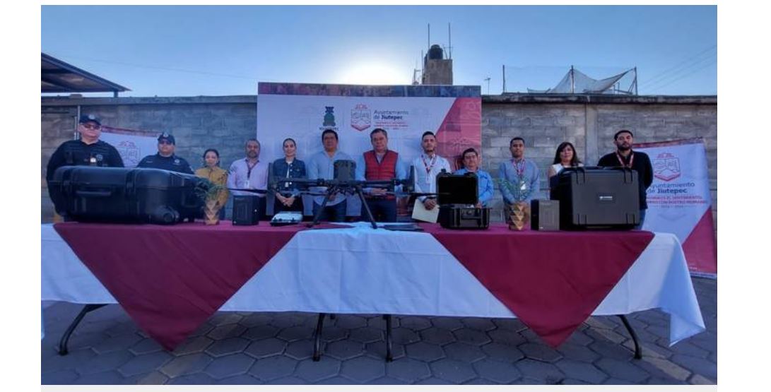 Gestiona Rafael Reyes dron para la Secretaría de Seguridad Pública de Jiutepec