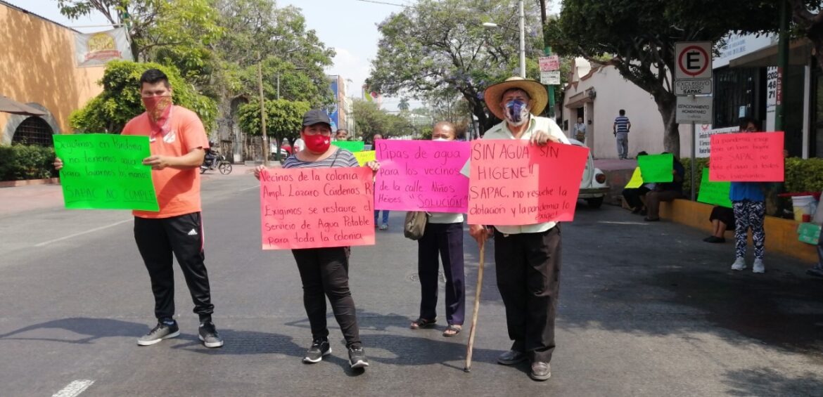 Falta de agua en el sur de Cuernavaca provoca nuevo bloqueo