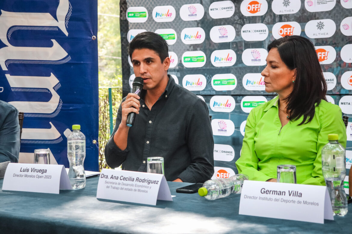 Presentan SDEyT e Indem novena edición del Torneo de Tenis “Morelos Open 2023”