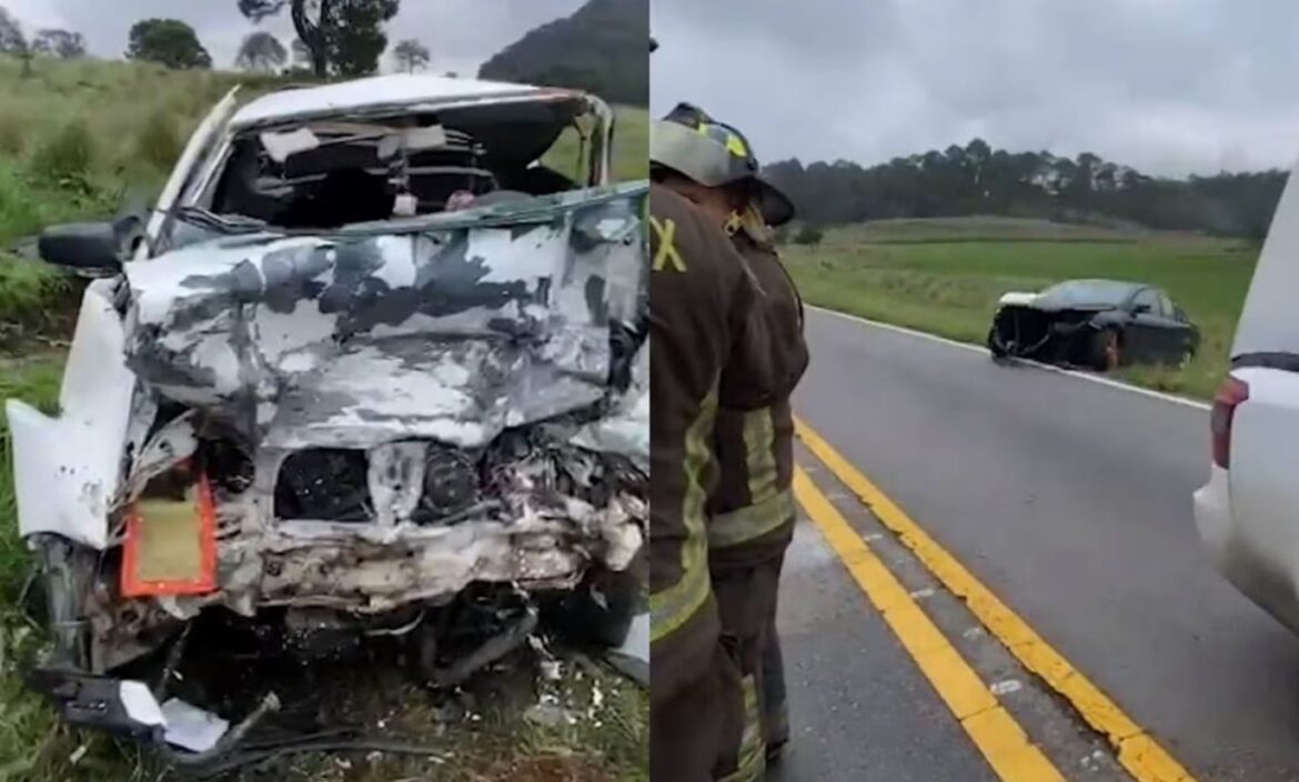 Choque de dos autos en la México-Cuernavaca deja 6 lesionados, dos son menores de edad