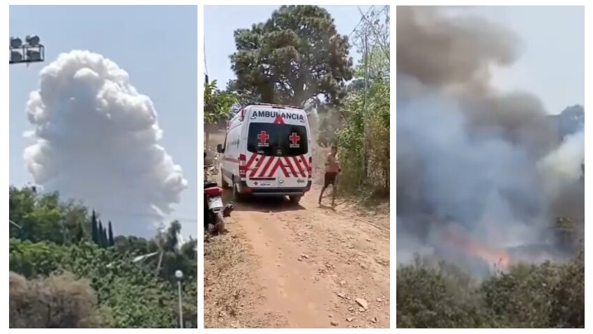 Estalla fábrica de cohetes en Cuernavaca, Morelos