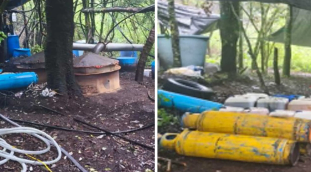 Desmantelan narcolaboratorio de cristal en Huitzilac, Morelos