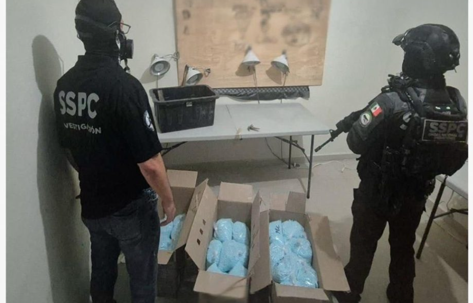 Aseguran 270 kg de fentanilo; caen líder narco y 6 más en Colima