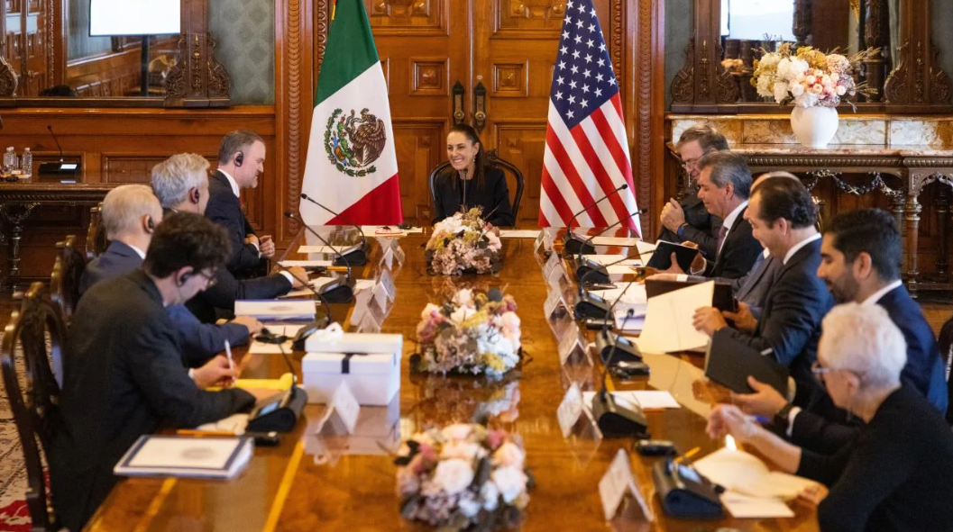 Greer confía en avances con México tras reunión con Sheinbaum en Palacio Nacional